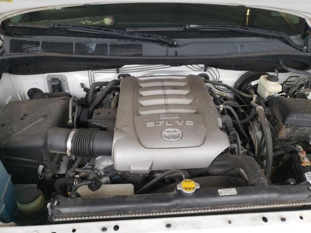 5TFUW5F17AX110324 - 2010 TOYOTA TUNDRA DOUBLE CAB SR5 WHITE photo 11