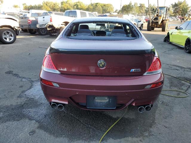 WBSEH93446B797862 - 2006 BMW M6 BURGUNDY photo 6