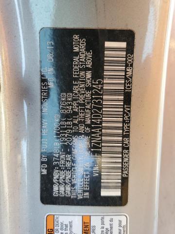 JF1ZNAA14D2731245 - 2013 TOYOTA SCION FR-S ვერცხლისფერი ფოტო 13