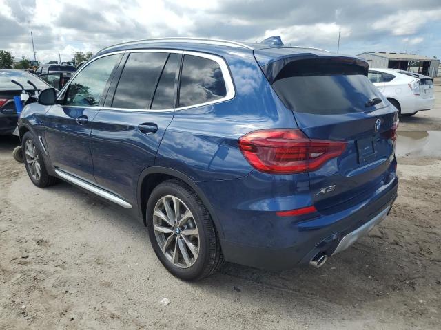 5UXTR9C58KLP76567 - 2019 BMW X3 XDRIVE30I BLUE photo 2