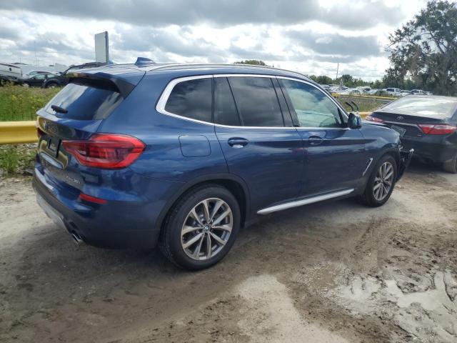 5UXTR9C58KLP76567 - 2019 BMW X3 XDRIVE30I BLUE photo 3