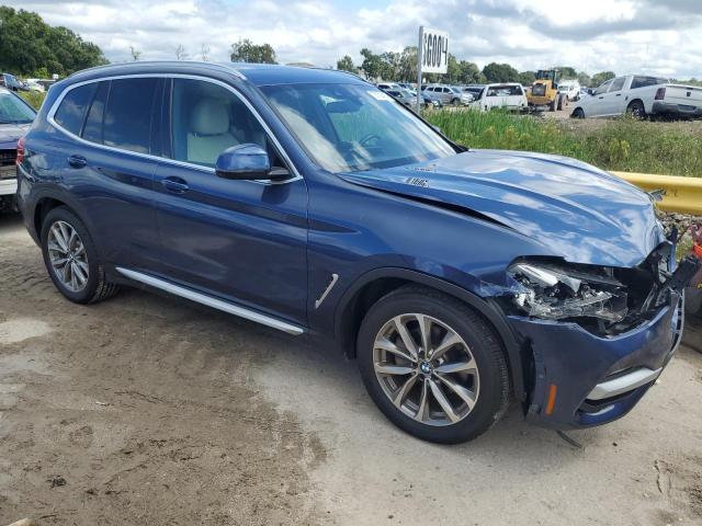 5UXTR9C58KLP76567 - 2019 BMW X3 XDRIVE30I BLUE photo 4