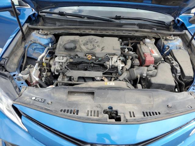 4T1B11HK3KU254018 - 2019 TOYOTA CAMRY L BLUE photo 11