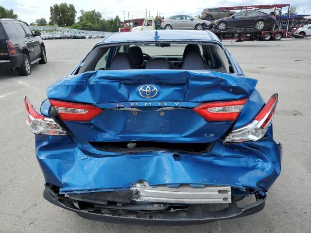 4T1B11HK3KU254018 - 2019 TOYOTA CAMRY L BLUE photo 6