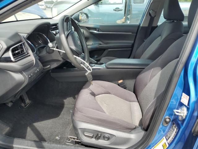 4T1B11HK3KU254018 - 2019 TOYOTA CAMRY L BLUE photo 7