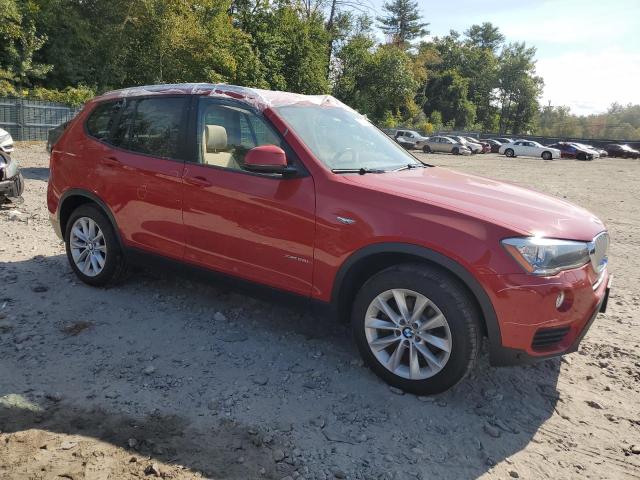 5UXWX9C55H0D98496 - 2017 BMW X3 XDRIVE28I RED photo 4