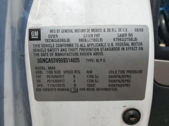 3GNCA53V99S514005 - 2009 CHEVROLET HHR LT Ağ foto 14