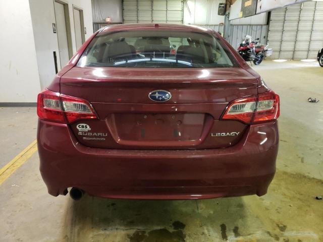 4S3BNBN68F3051286 - 2015 SUBARU LEGACY 2.5I LIMITED MAROON photo 6