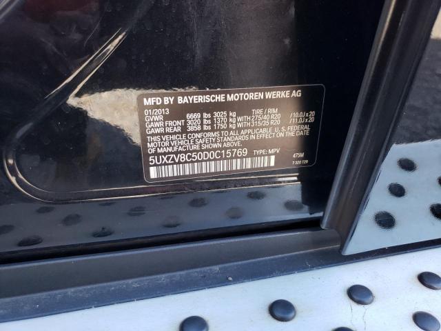 5UXZV8C50D0C15769 - 2013 BMW X5 XDRIVE50I BLACK photo 13