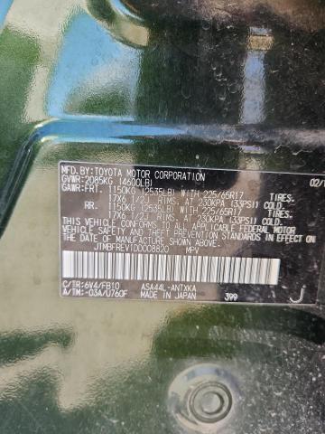 JTMBFREV1DD008820 - 2013 TOYOTA RAV4 LE GREEN photo 13