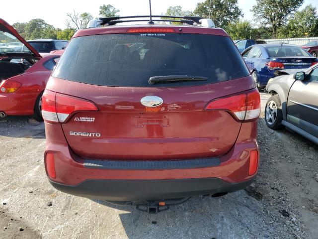 5XYKT4A61EG536760 - 2014 KIA SORENTO LX RED photo 6