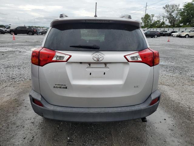 2T3ZFREV4EW105240 - 2014 TOYOTA RAV4 LE SILVER photo 6