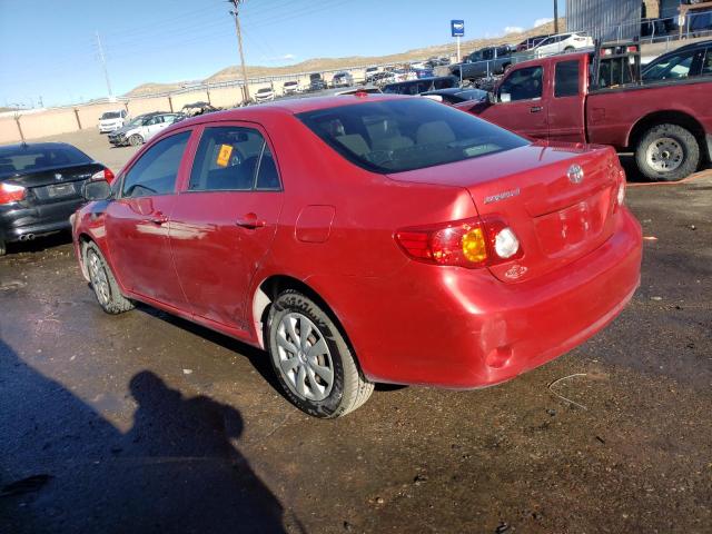 JTDBL40E19J008280 - 2009 TOYOTA COROLLA BASE RED photo 2