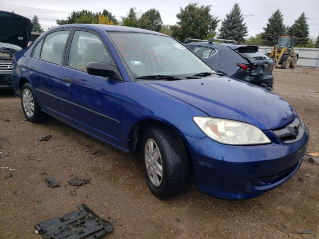 1HGES16315L026427 - 2005 HONDA CIVIC DX VP BLUE photo 4