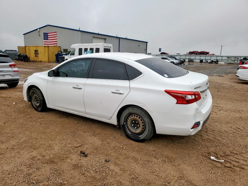 3N1AB7AP6KY227840 - 2019 NISSAN SENTRA S WHITE photo 2