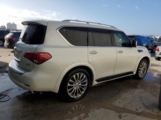 JN8AZ2NF2F9573445 - 2015 INFINITI QX80 WHITE photo 3