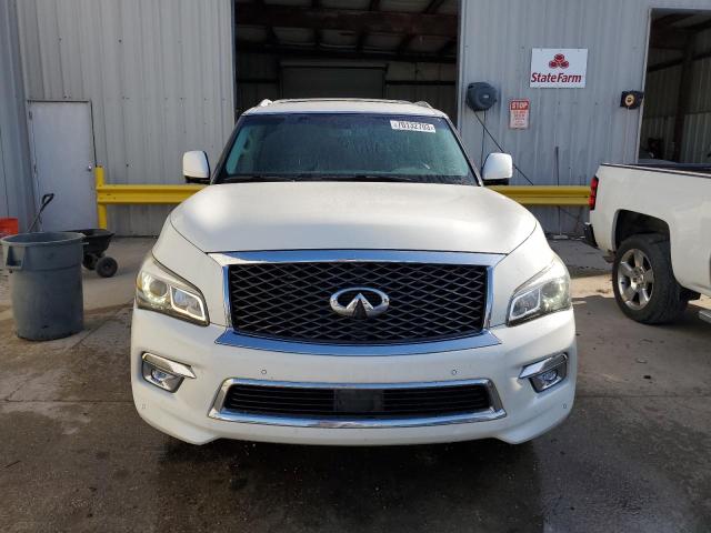 JN8AZ2NF2F9573445 - 2015 INFINITI QX80 WHITE photo 5