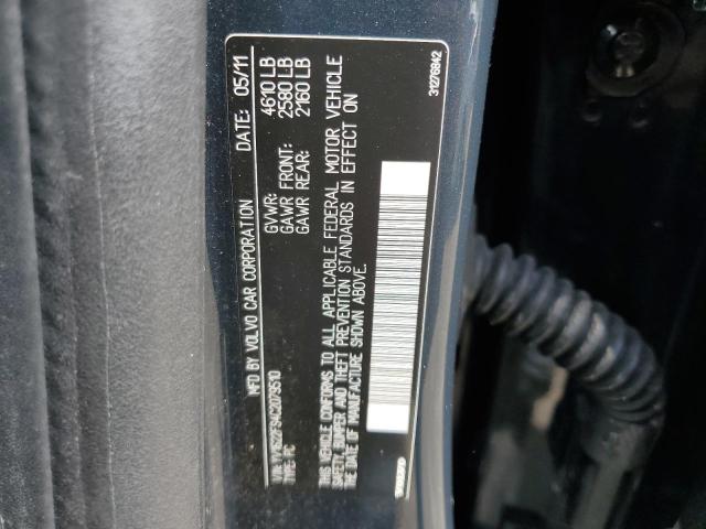 YV1622FS4C2079510 - 2012 VOLVO S60 T5 BLACK photo 12