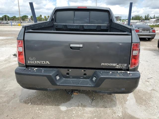 5FPYK1F25DB009366 - 2013 HONDA RIDGELINE RT GRAY photo 6