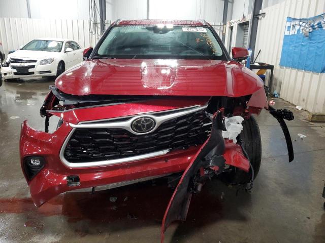 5TDGZRBHXLS520803 - 2020 TOYOTA HIGHLANDER XLE BURGUNDY photo 5