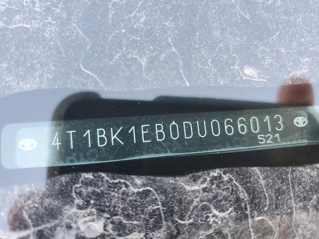 4T1BK1EB0DU066013 - 2013 TOYOTA AVALON BASE 金色 照片 12