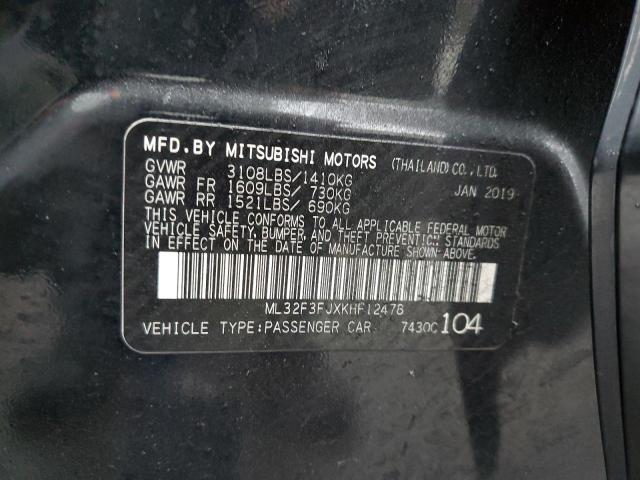 ML32F3FJXKHF12478 - 2019 MITSUBISHI MIRAGE G4 ES Qara foto 13