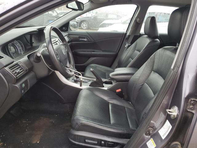 1HGCR3F8XFA023601 - 2015 HONDA ACCORD EXL GRAY photo 7