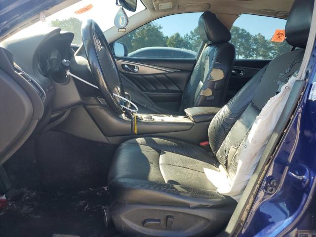 JN1BV7APXEM682189 - 2014 INFINITI Q50 BASE أزرق صورة 7