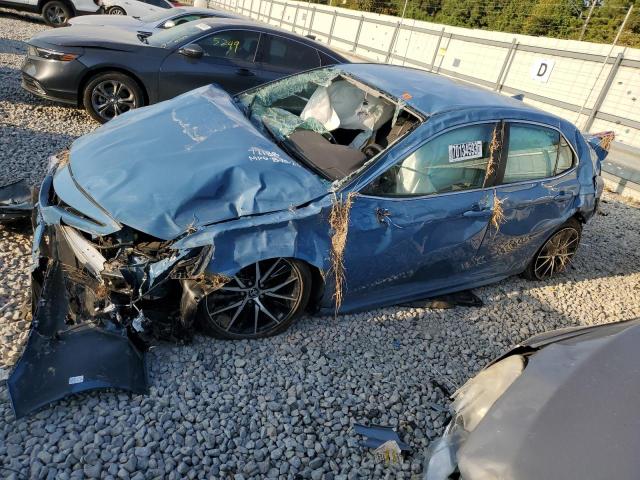 4T1G11AK8PU142368 - 2023 TOYOTA CAMRY SE NIGHT SHADE BLUE photo 1