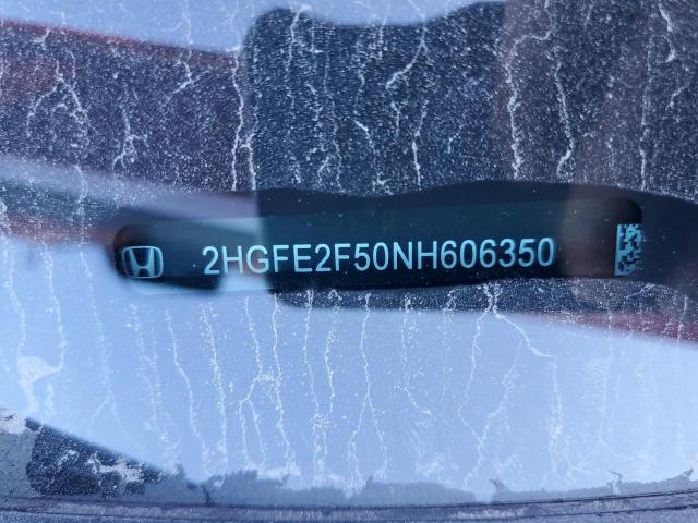 2HGFE2F50NH606350 - 2022 HONDA CIVIC SPORT RED photo 12