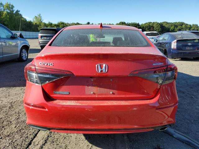 2HGFE2F50NH606350 - 2022 HONDA CIVIC SPORT RED photo 6