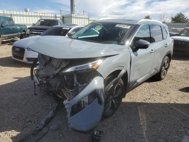 5N1AT3CBXMC737538 - 2021 NISSAN ROGUE SL GRAY photo 1