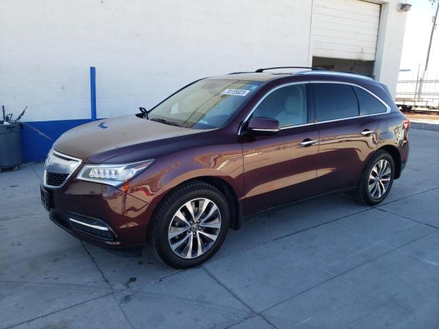 5FRYD4H43GB019108 - 2016 ACURA MDX TECHNOLOGY BURGUNDY photo 1