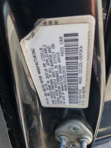 1NXBR12E11Z513650 - 2001 TOYOTA COROLLA CE BLACK photo 12