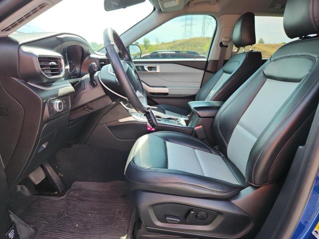 1FMSK8DH5NGB53971 - 2022 FORD EXPLORER XLT BLUE photo 7