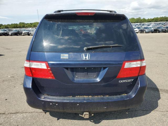 5FNRL384X5B047858 - 2005 HONDA ODYSSEY EX BLUE photo 6