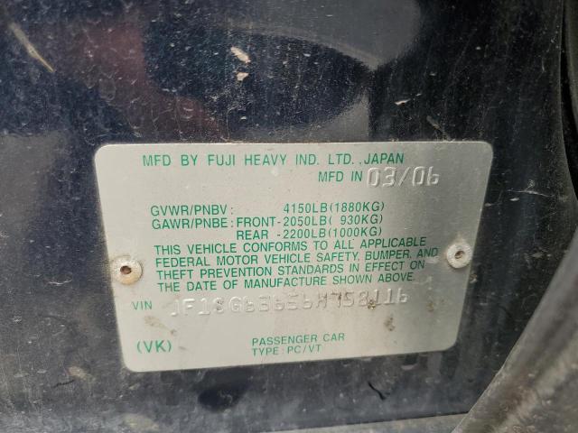 JF1SG63656H758116 - 2006 SUBARU FORESTER 2.5X BLUE photo 13