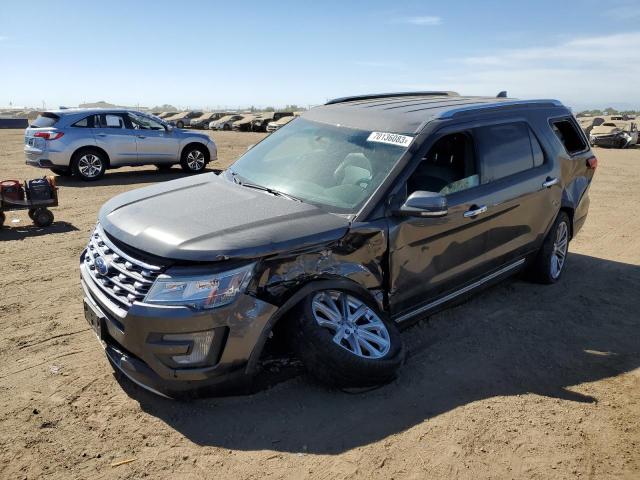 1FM5K8F88HGB63487 - 2017 FORD EXPLORER LIMITED BLACK photo 1