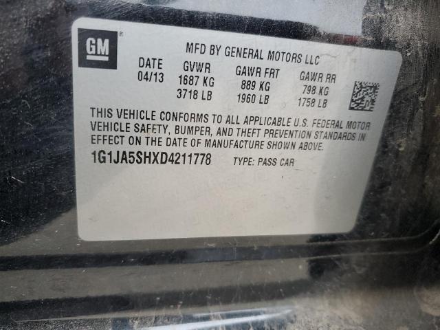 1G1JA5SHXD4211778 - 2013 CHEVROLET SONIC LS 黑色 照片 13