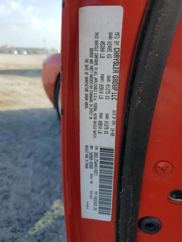 2B3CJ7DWXAH149371 - 2010 DODGE CHALLENGER SRT-8 红色 照片 12