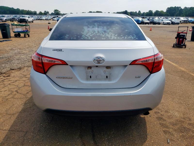5YFBURHE5KP881207 - 2019 TOYOTA COROLLA L SILVER photo 6