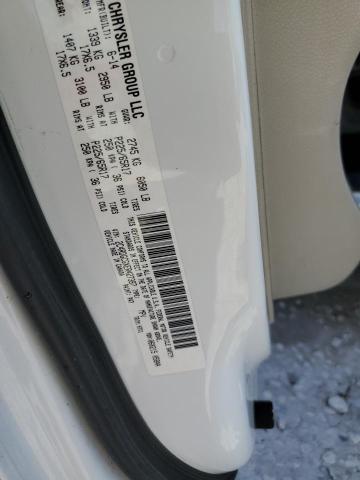 2C4RDGCGXER427387 - 2014 DODGE GRAND CARA SXT WHITE photo 12