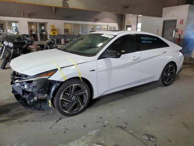 KMHLR4AF1PU376542 - 2023 HYUNDAI ELANTRA N LINE WHITE photo 1