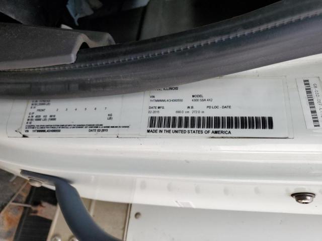1HTMMMML4GH080550 - 2016 INTERNATIONAL 4300 4300 Blanco foto 10