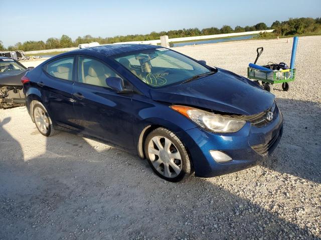 KMHDH4AE7DU591109 - 2013 HYUNDAI ELANTRA GLS BLUE photo 4