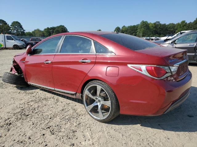 KMHEC4A41DA066624 - 2013 HYUNDAI SONATA HYBRID RED photo 2