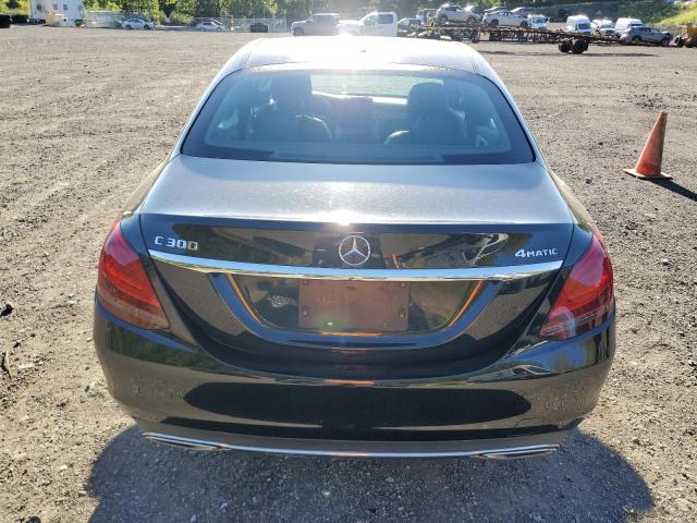 55SWF8EB3KU319607 - 2019 MERCEDES-BENZ C 300 4MATIC BLACK photo 6