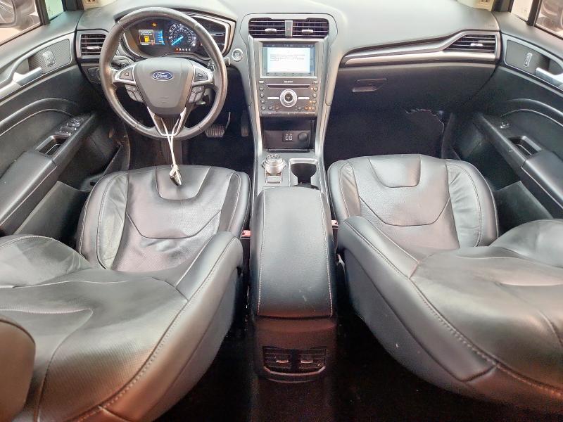 3FA6P0D97KR187325 - 2019 FORD FUSION TITANIUM GRAY photo 8