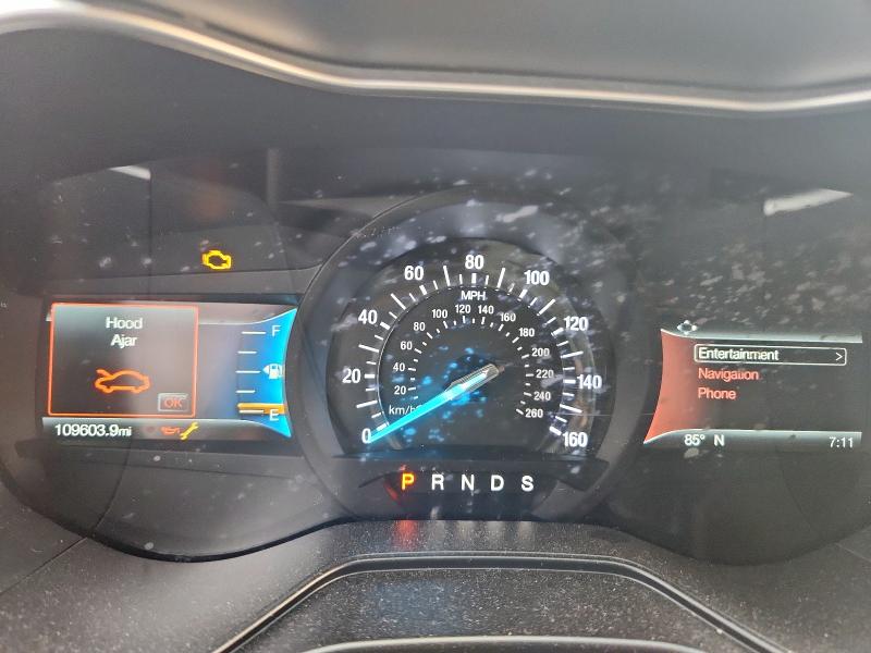 3FA6P0D97KR187325 - 2019 FORD FUSION TITANIUM GRAY photo 9