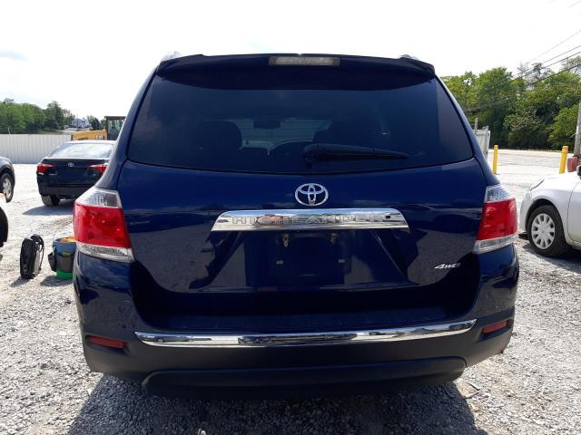 5TDDK3EH7DS197019 - 2013 TOYOTA HIGHLANDER LIMITED BLUE photo 6